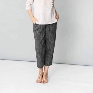 Sandro Women’s Linen Chambray Culotte Capris Pants Sz 14